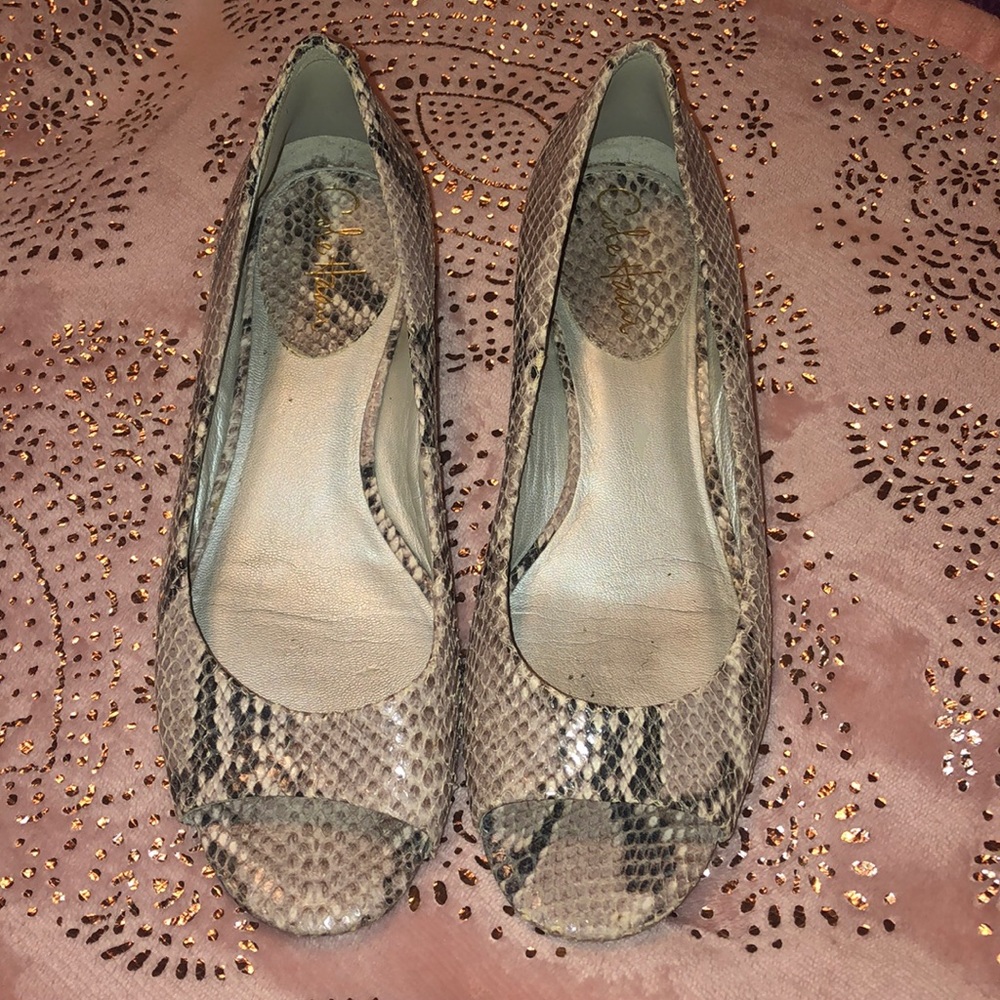 Cole Haan Nike Air Snake Print Open Toe Sandals
